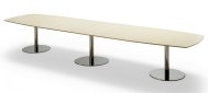 Konferenceborde Fazet er et konferencebord til brug i et konferencelokale. Dette konferencebord få i mange størrelser og forkellige bordplader og bordsøjler.
